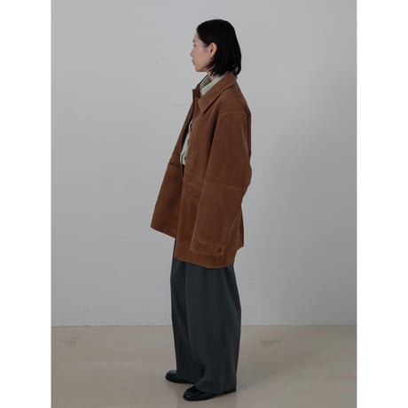 - AUTHENTIC series - real suède rich jacket/camel_an0037