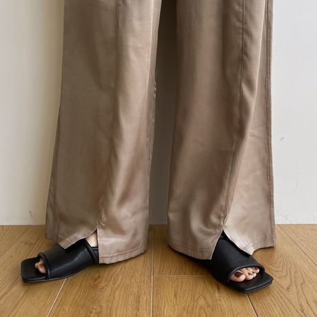 《予約販売》quality satin pants/2colors_np0789