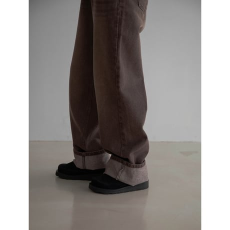 《予約販売》washing brown jeans_nj0108