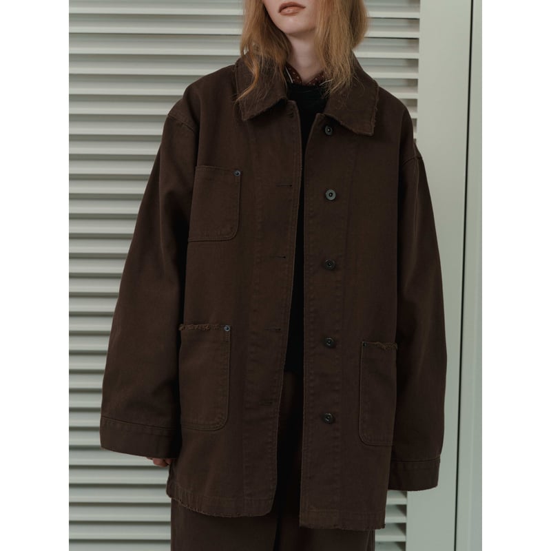 NOKCHA original】cotton over jacket/brown_no046