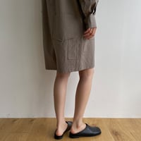 【nokcha original】mannish half jumpsuit/graige_np0800