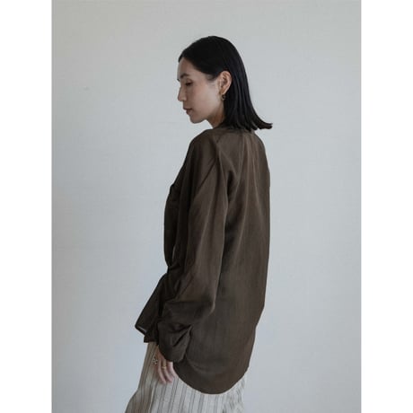 《予約販売》2way raglan sleeve sheer shirt/2colors_nb0319