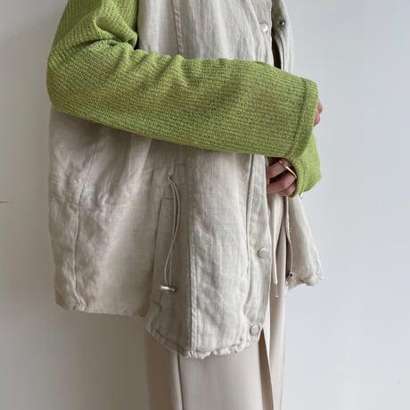 《予約販売》linen military vest_nt1333