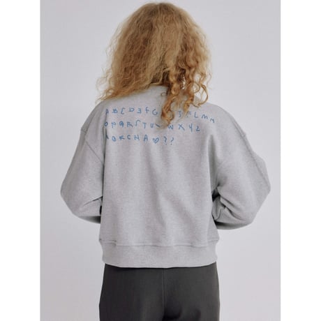 【NOKCHA × MOMO】alphabet sweat pullover/2colors_nt2488