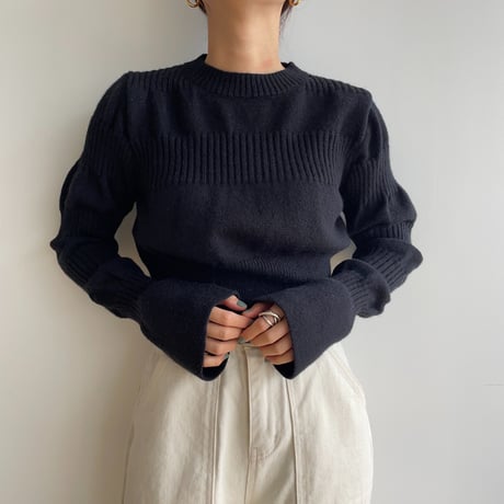 《予約販売》accent minimal knit/3colors_nt1530
