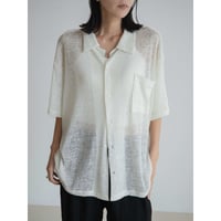 《予約販売》linen soft over knit shirt/2colors(unisex)_nb0323