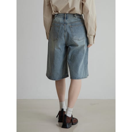 《予約販売》waist mark half denim pants_nj0121