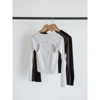 《予約販売》cover stitch back accent tops/3colors_nt2557