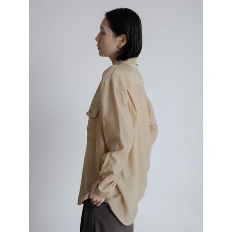 《予約販売》material sheer shirt/3colors_nb0276