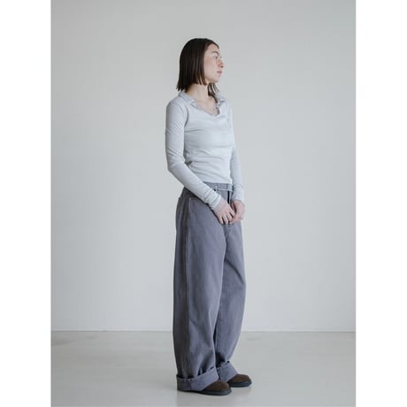 《予約販売》vintage like twill cotton pants/2colors_np1202
