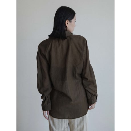 《予約販売》2way raglan sleeve sheer shirt/2colors_nb0319