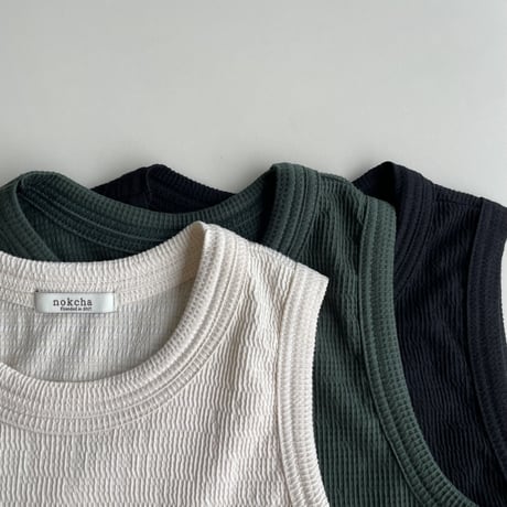 【nokcha original】jacquard tank top/3colors_nt1722