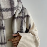 《予約販売》warm check muffler_na0477