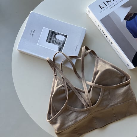 《予約販売》back cross bra top/2colors_nt1274