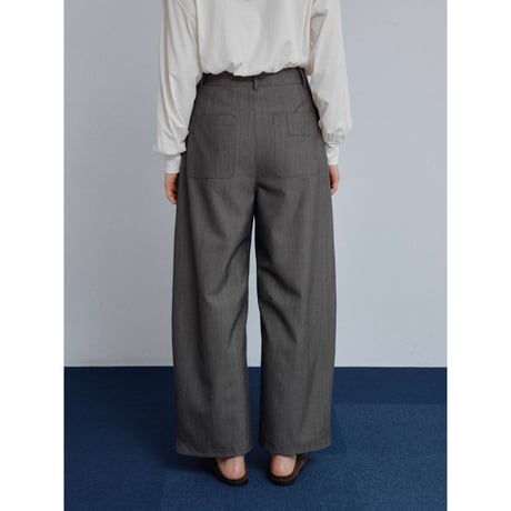 - AUTHENTIC series - accent oval tuck pants_an0055