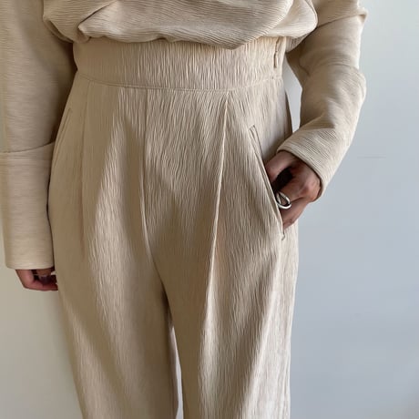 【nokcha original】jacquard slit hem pants_np0560