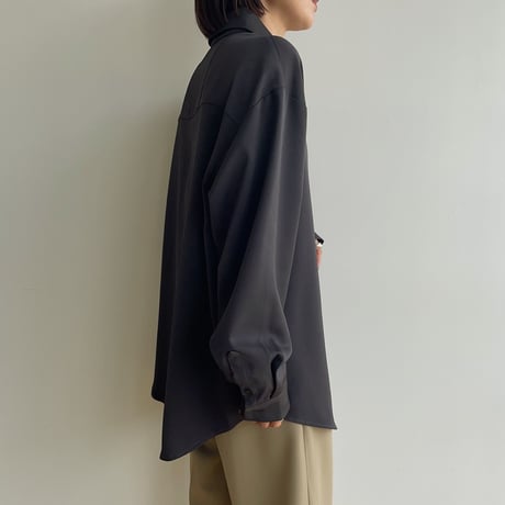 【nokcha original】material pocket shirt/2colors_nb0193