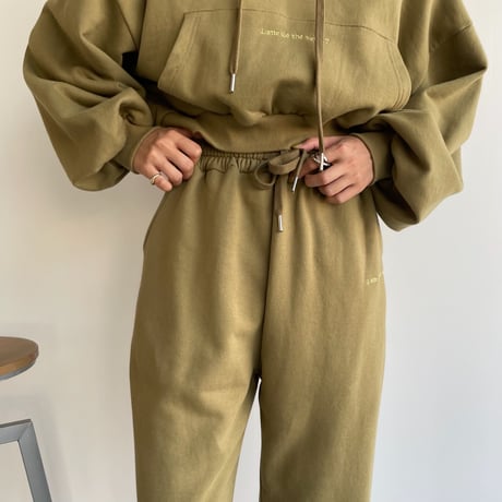 【nokcha original】“latte de the vert”jogger pants/3colors_np0454