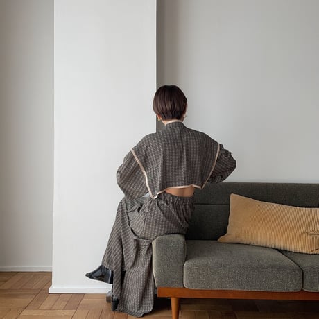 【nokcha original】geometric back open ops/black_nd0094