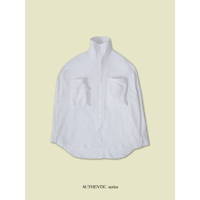 - AUTHENTIC series - emblem shirt/ivory_an0025