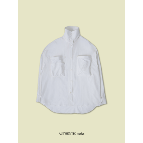 - AUTHENTIC series - emblem shirt/ivory_an0025