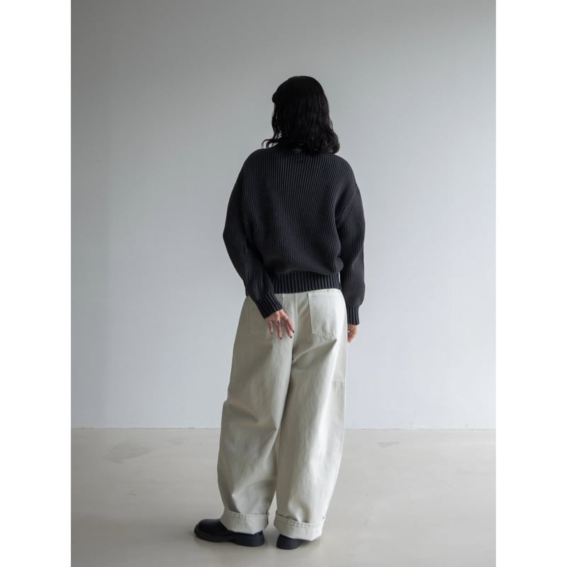 予約販売》vintage like pigment knit cardigan/2color