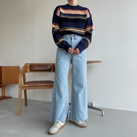《予約販売》mulch color knit/2colors_nt1105