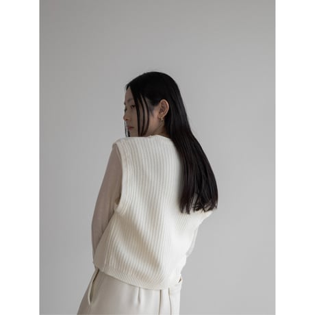 《予約販売》jacquard knit vest/2colors_nt2038