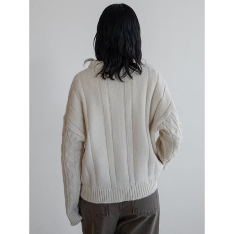 《予約販売》cable knit pullover/2colors_nt2213