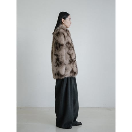 《予約販売》toggle button fur jacket_no0491