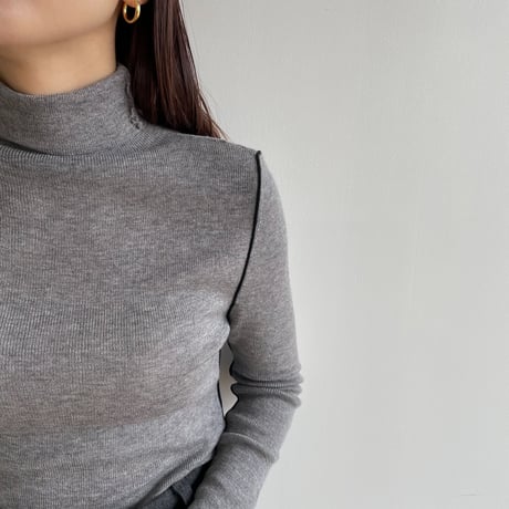 《予約販売》piping lib knit/2colors_nt1557