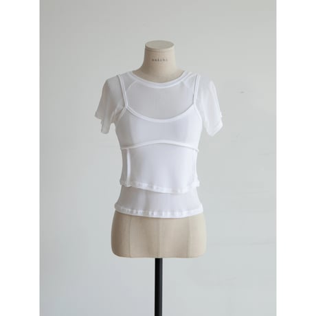 《予約販売》2set sheer accent tee/2colors_nt2315