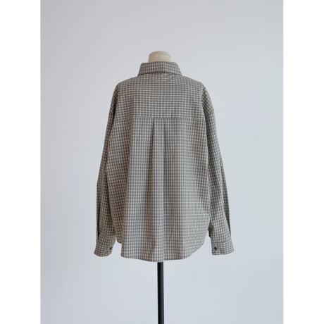 《予約販売》mannish casual check shirt/2colors_nb0395