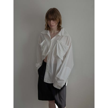 - AUTHENTIC series - emblem shirt/ivory_an0025