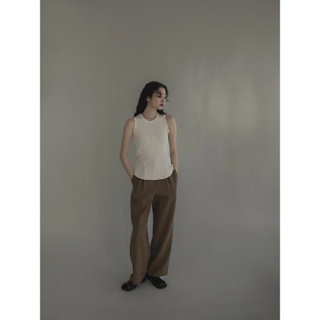【nokcha original】natural lib tank top/2colors_nt1980
