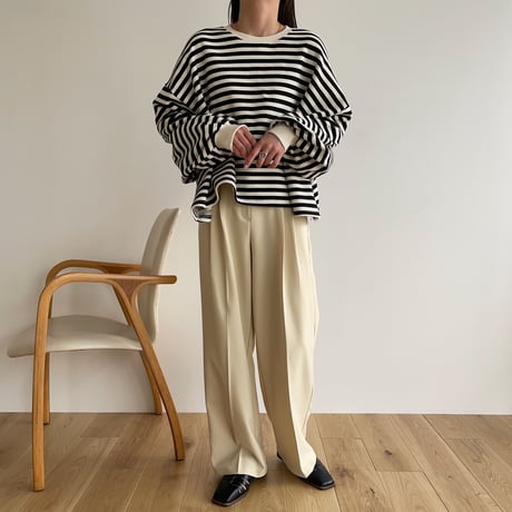 《予約販売》border over mtm/2colors_nt1293