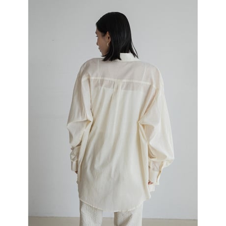 《予約販売》daily sheer over shirt/2colors_nb0309