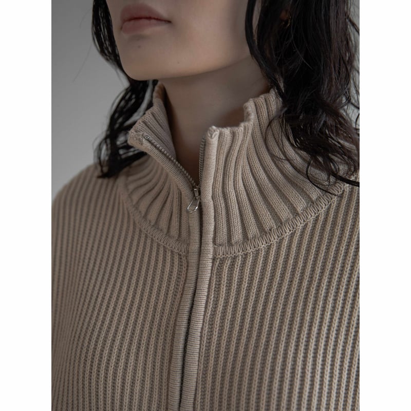 予約販売》vintage like pigment knit cardigan/2color