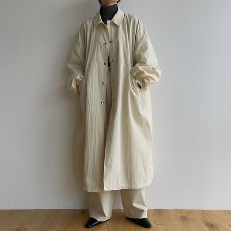 【nokcha original】s/s long coach jacket/ivory_no0285