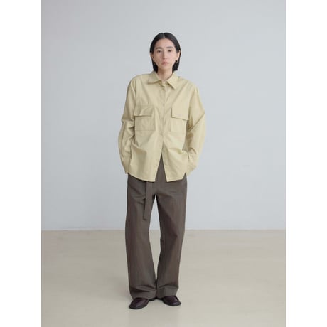 《予約販売》cotton pocket shirt/2colors_nb0358