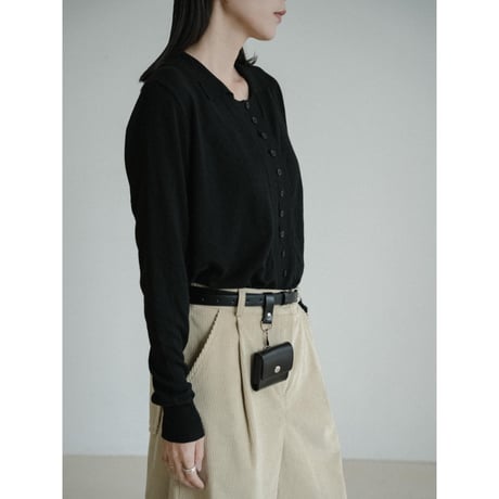 《予約販売》mannish light knit tops/2colors_nt2430