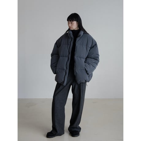 《予約販売》wool herringbone wide pants/2colors_np1057