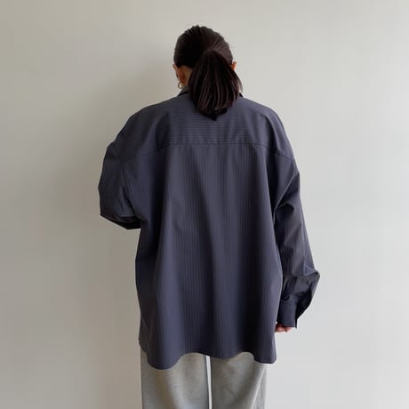 《予約販売》stripe mannish shirt/2colors_nb0127