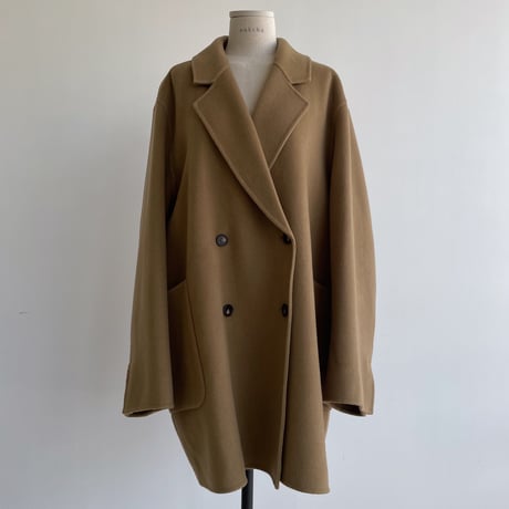 【nokcha original】HAND MADE tailored middle coat/beige_no0306