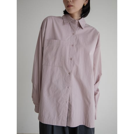 《予約販売》mannish over cotton shirt/2colors_nb0287