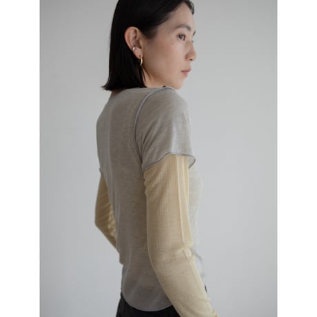 《予約販売》sheer minimal tee/3colors_nt2265