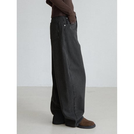 《予約販売》stripe cocoon jeans_nj0157