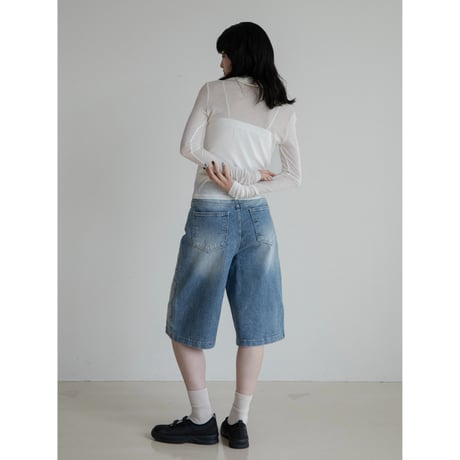 《予約販売》brusher half jeans_nj0128
