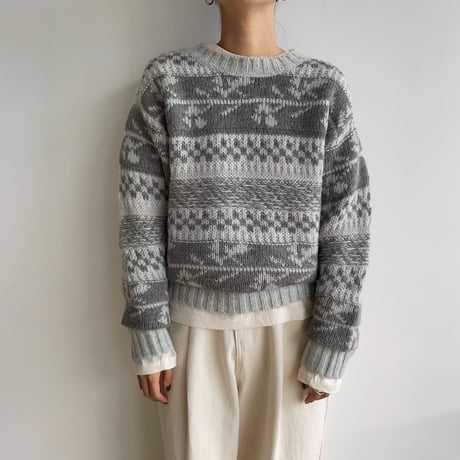 《予約販売》nordic rich knit/2colors_nt1515