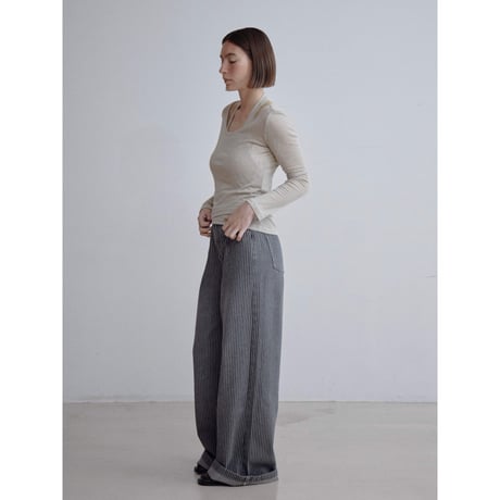 《予約販売》stripe soft jeans_nj0178